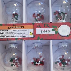 Holiday Ornament Set - Red, Green, White
